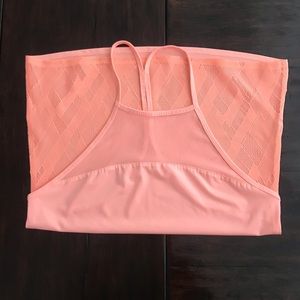 Coral Mesh Work Out Tennis Yoga Top